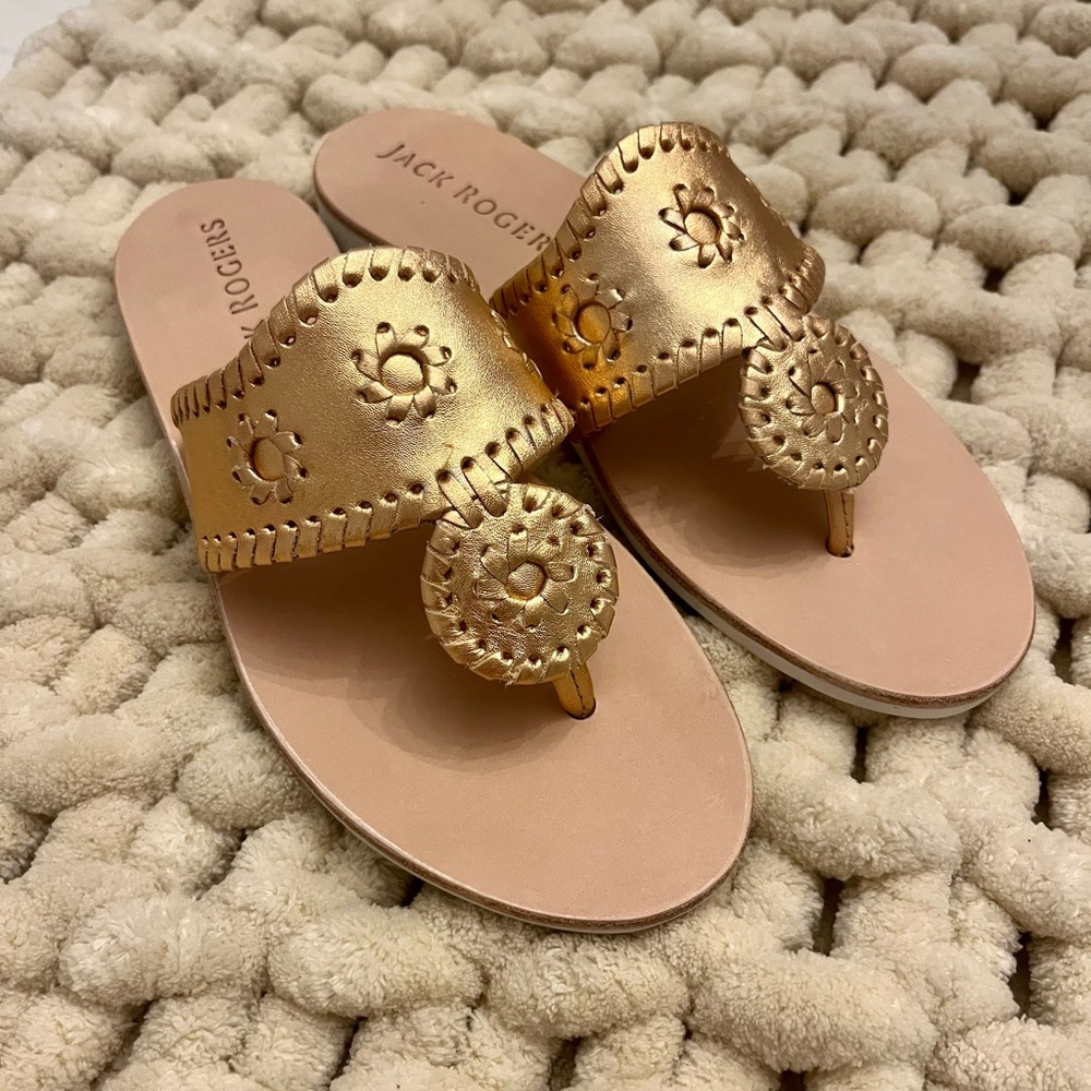 NEW Rose Gold Jack Rogers Shoes